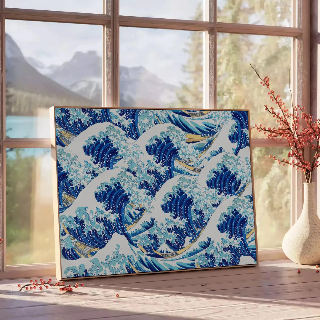 Exploring Japanese Zen Aesthetic: From Minimalist Zen Garden Prints to Yayoi Kusama's Polka Dot Art, Ukiyo-e Posters, and Anime-Inspired Samurai & Geisha Illustrations