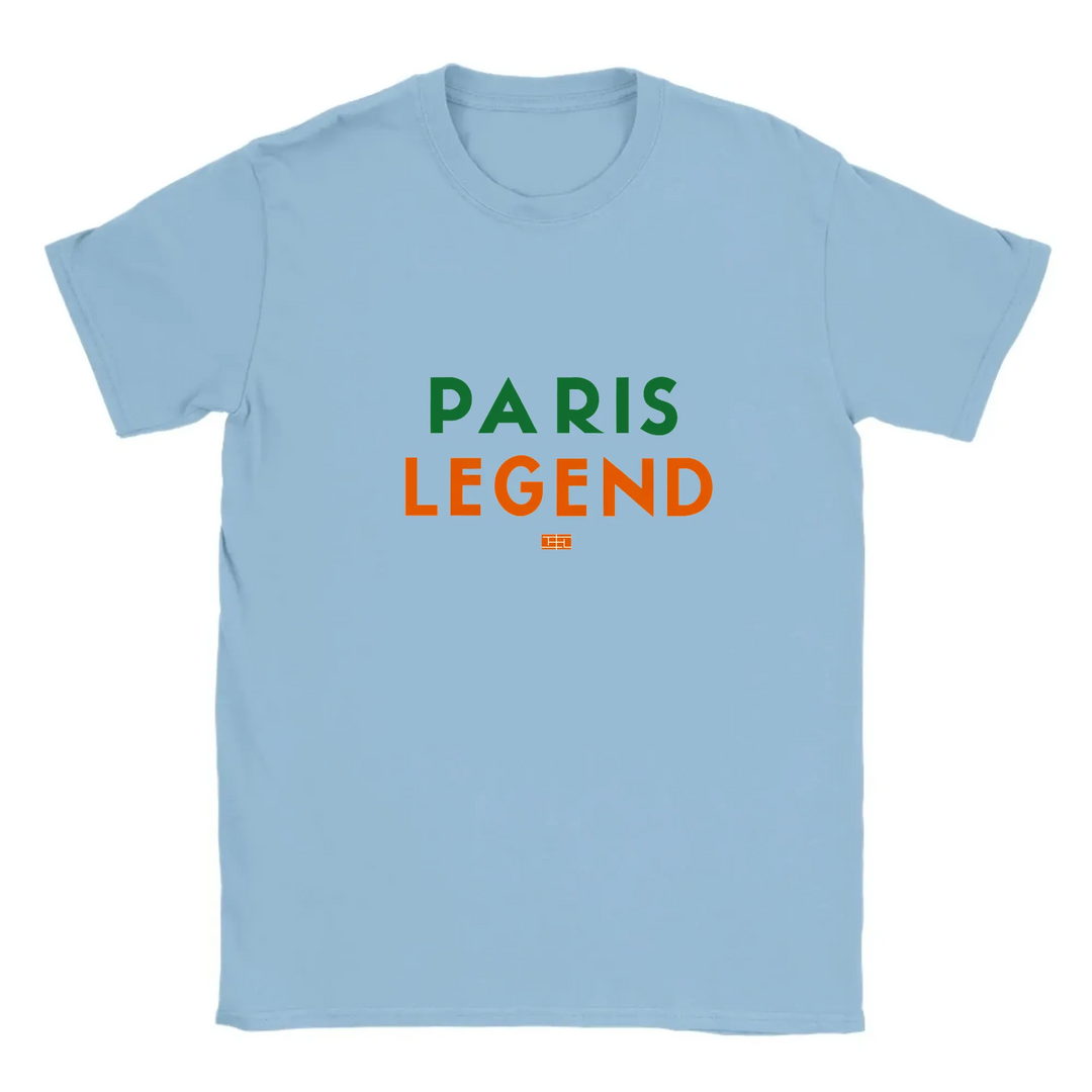 T-shirt featuring a tennis graphic inspired by Paris