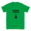 T-shirt featuring a graphic of a tennis player in Paris