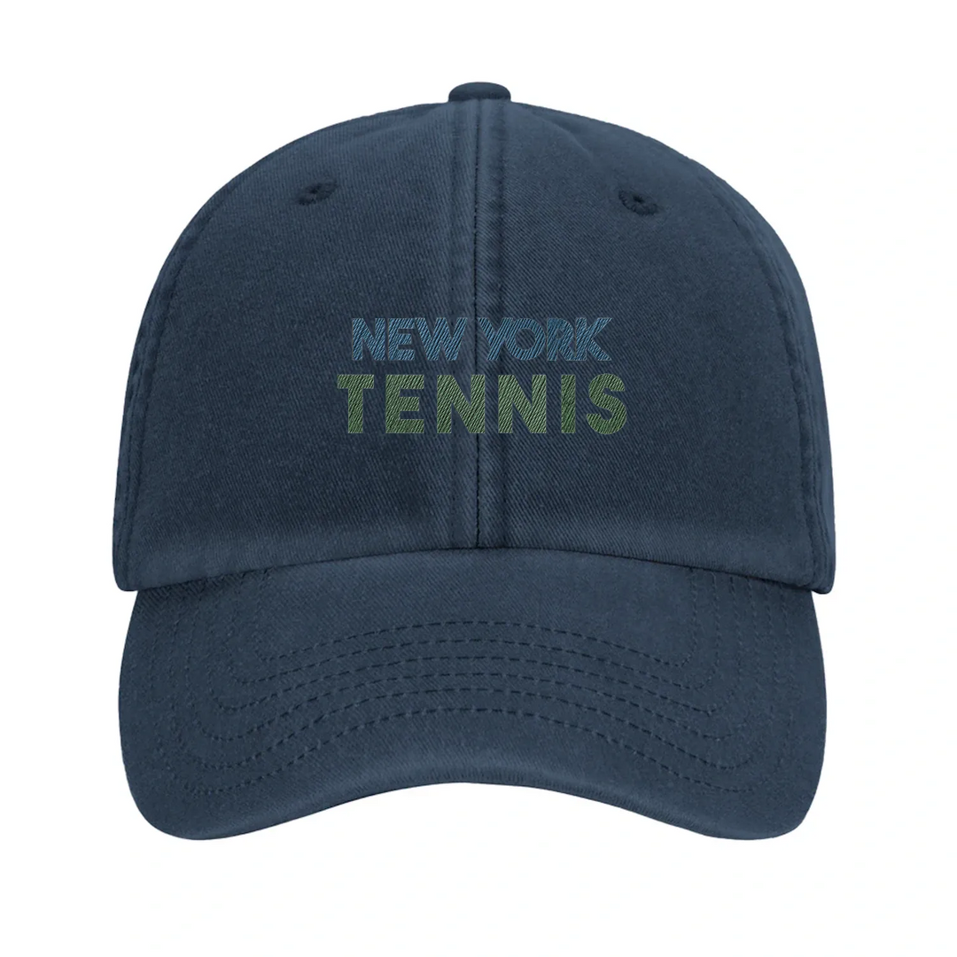 Embroidered cap featuring a vintage New York Tennis 2 logo