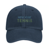 Embroidered cap featuring a vintage New York Tennis 2 logo