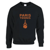 Crewneck sweater featuring a graphic of tennis in Paris