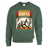 Unisex sweater with a graphic print of the Rome Marathon logo on the chest