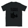 T-shirt featuring a graphic of tennis players in action with Marseille text