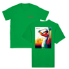 T-shirt featuring a graphic of a golf scene in Palm Springs