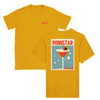 T-shirt featuring a graphic of a Pornstar Martini cocktail