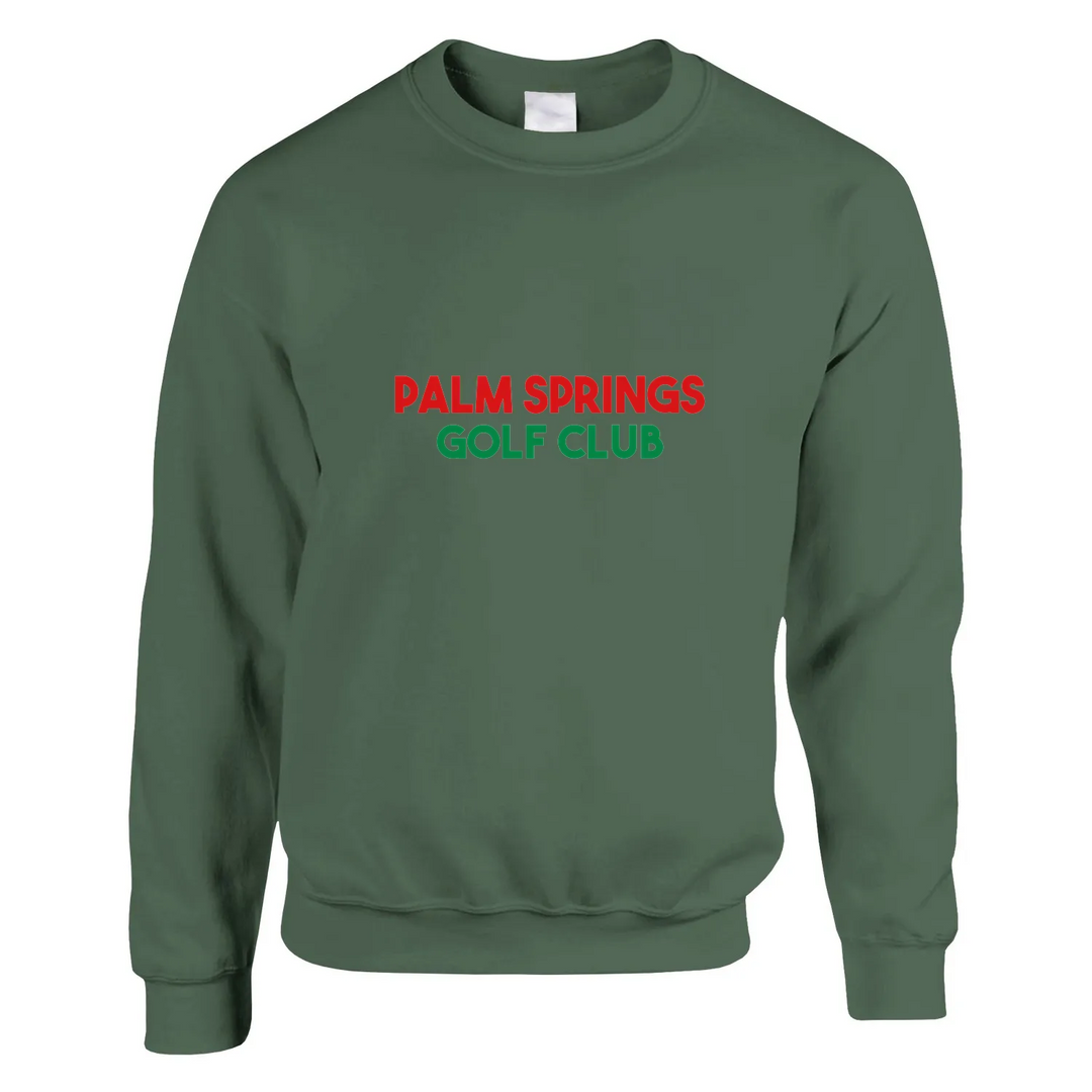 Unisex sweater featuring the Palm Spring Golf Club logo in a bold design