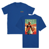 T-shirt featuring a graphic of a tennis player in action
