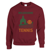 Unisex sweater featuring a retro tennis court graphic inspired by Melbourne