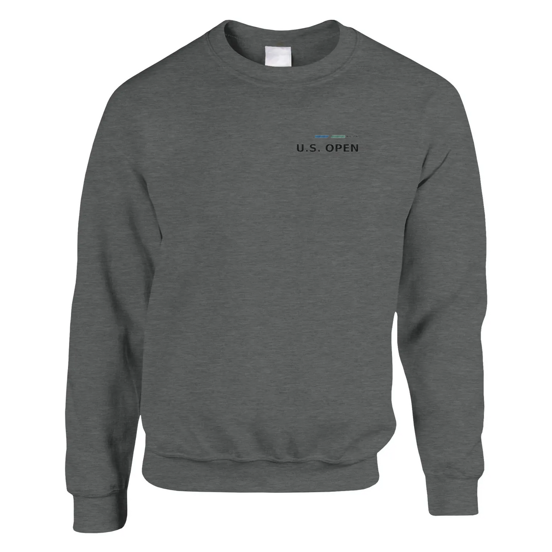 Embroidered sweater featuring the US Open logo in a classic design