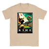 T-shirt featuring a graphic of a tennis player in action