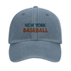 Gorra bordada con un logo de béisbol vintage de Nueva York