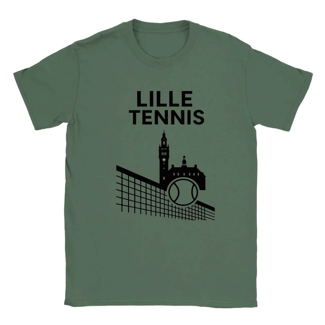 T-shirt featuring a graphic design inspired by Lille Tennis