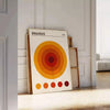 Bauhaus poster showing orange circle with red and gray geometric design
