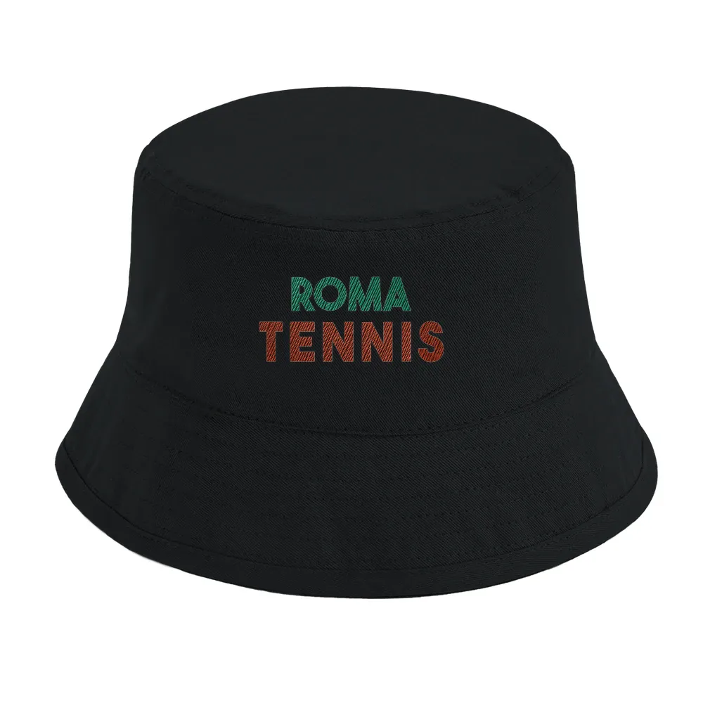 Cap featuring an embroidered Roma Tennis logo in a sporty style