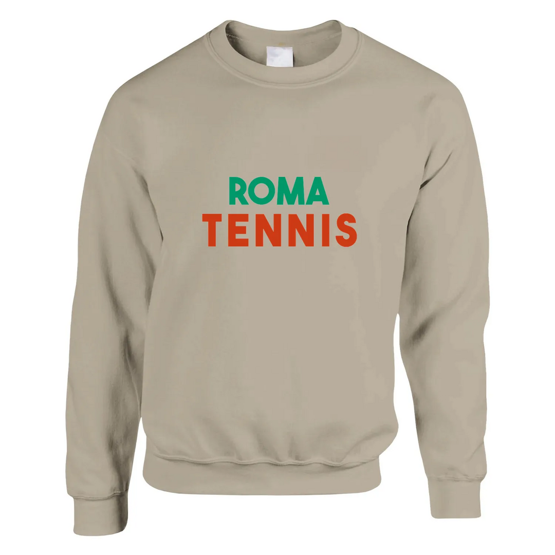 Unisex sweater featuring a minimalist Roma Tennis logo design