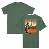 T-shirt featuring a graphic of tennis players in Paris
