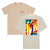 T-shirt featuring a graphic of a golf scene in Palm Springs