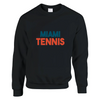 Unisex sweater with a retro Miami Tennis logo print