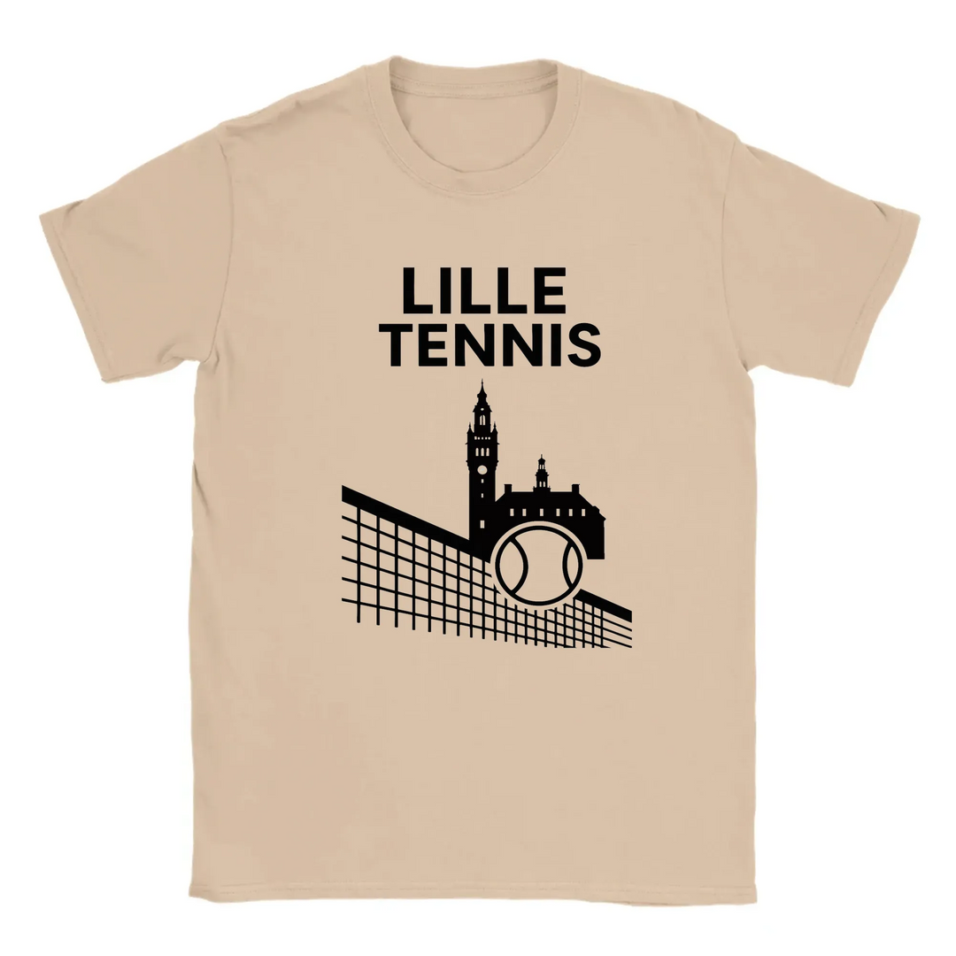 T-shirt featuring a graphic design inspired by Lille Tennis