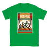 T-shirt featuring a graphic of the Rome Marathon 3 logo