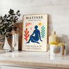 Abstract composition of cut-out shapes in white and orange by Matisse