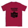 T-shirt featuring a graphic of a tennis player in action