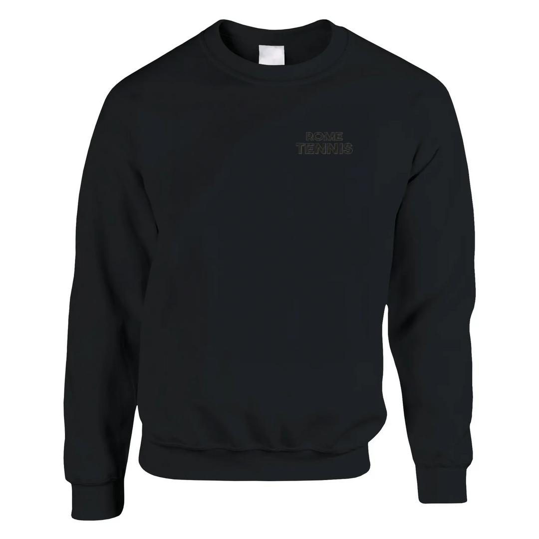 Unisex sweater featuring an embroidered Rome Tennis logo in a classic design