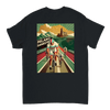 T-shirt featuring a graphic of the Milano–Sanremo cycling race