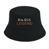 Printed bucket hat featuring a minimalist 'Tennis Paris Legend' logo design