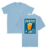 T-shirt featuring a graphic of a cocktail glass with Pastis Marseille branding