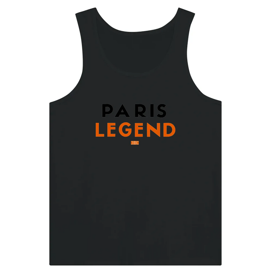 Tank top featuring a graphic of a tennis player in Paris