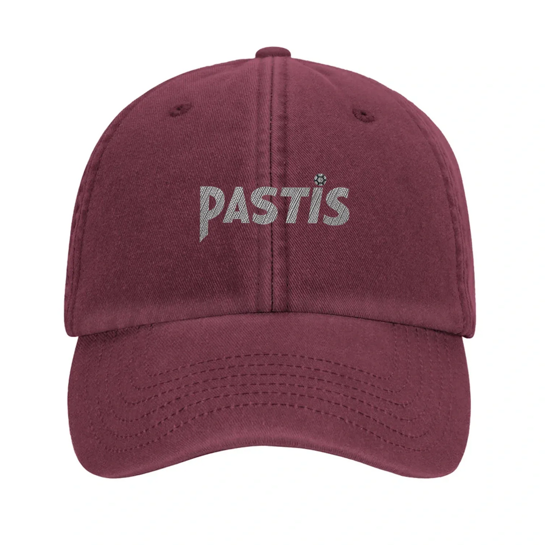 Gorra bordada con el logo de Pastis Marseille en un estilo vintage