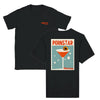 T-shirt featuring a graphic of a Pornstar Martini cocktail