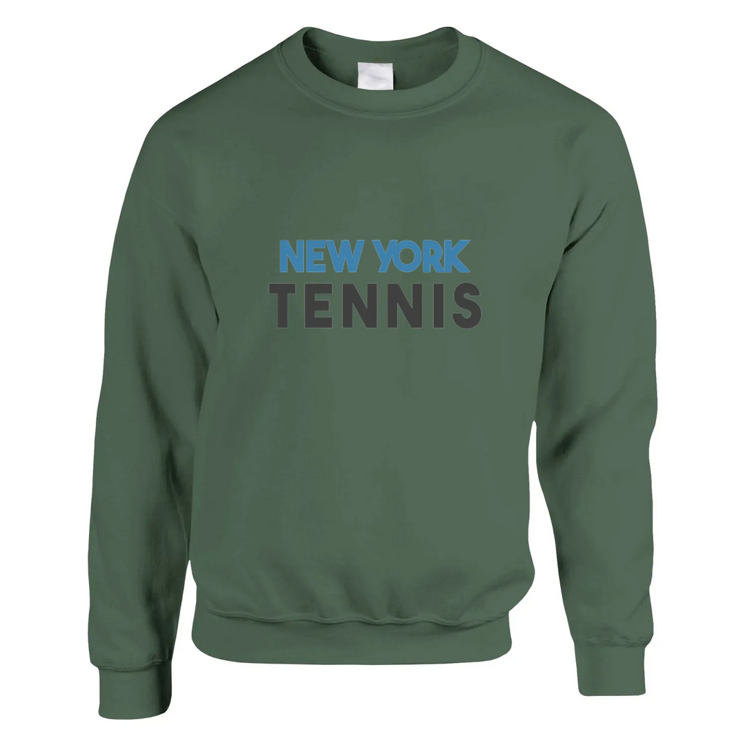 Unisex sweater with a graphic of a tennis player in New York