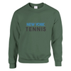 Unisex sweater with a graphic of a tennis player in New York