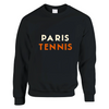 Sweater featuring a minimalist tennis motif and 'Paris Tennis' text