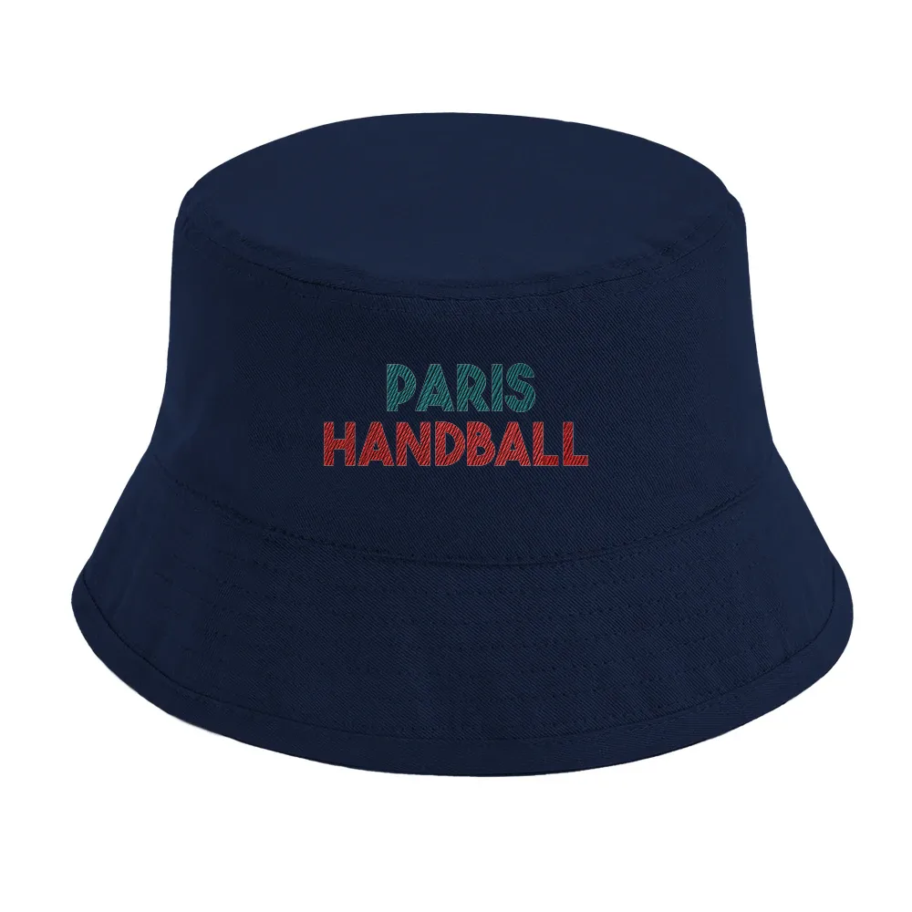 Embroidered cap featuring a Paris handball motif and logo