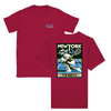 T-shirt featuring a graphic of a tennis player in action against a New York skyline