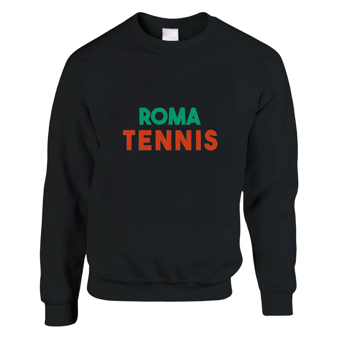Unisex sweater featuring a minimalist Roma Tennis logo design