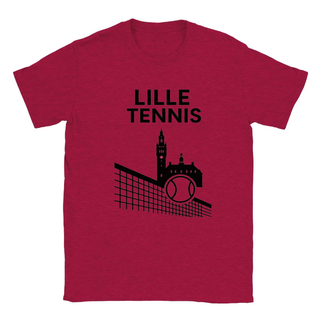 T-shirt featuring a graphic design inspired by Lille Tennis