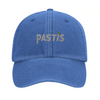 Gorra bordada con el logo 'Pastis Marseille' en un estilo vintage