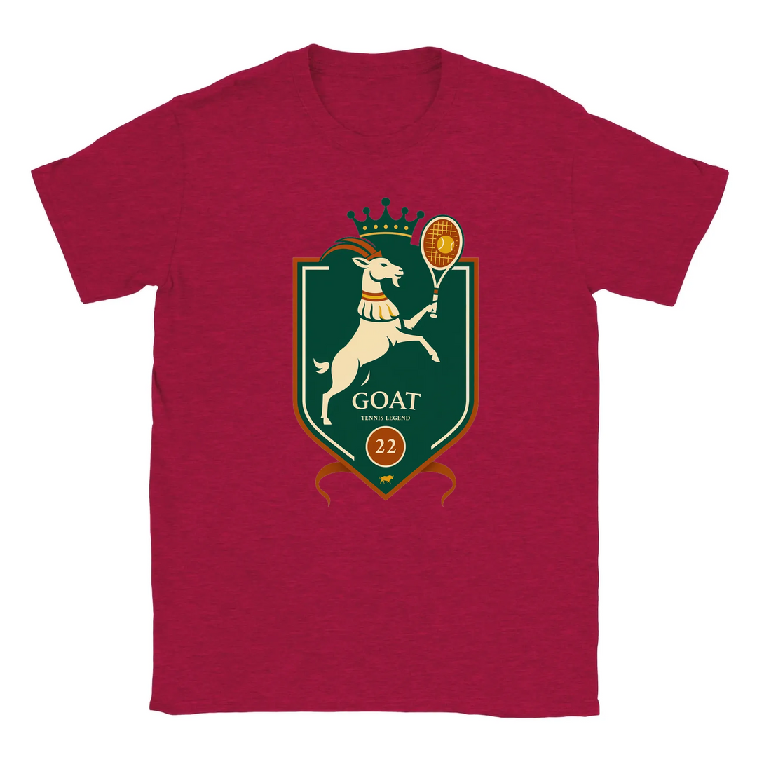 T-shirt featuring a graphic of Rafael Nadal playing tennis