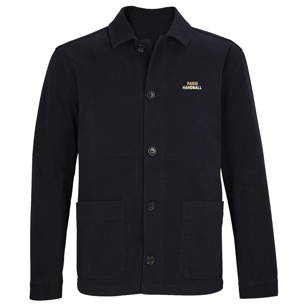 Embroidered jacket featuring a 'Paris Handball 2' logo design