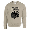 Sweater featuring a graphic print of Miami Tennis with bold colors