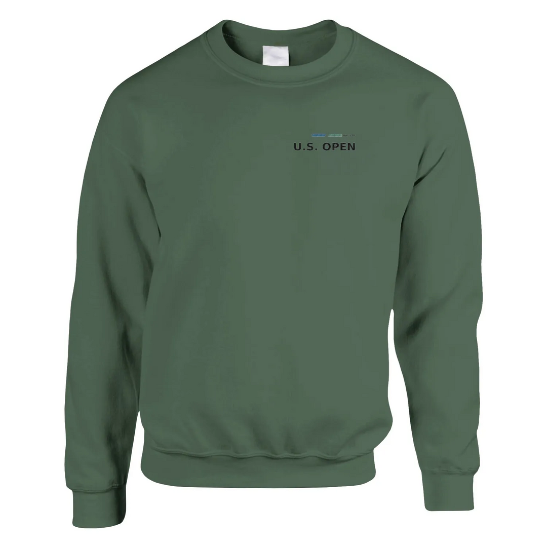 Embroidered sweater featuring the US Open logo in a classic design