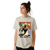T-shirt featuring a tennis player in action against a Miami skyline