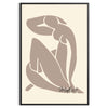 Matisse Blue Nude II cut-out artwork featuring blue, orange, and green shapes