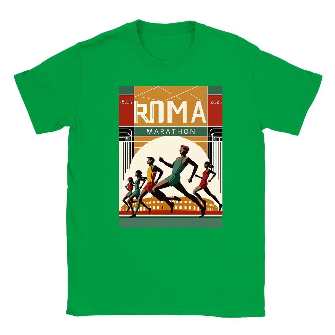 T-Shirt mit einem Grafikdesign des Logos des Rom-Marathons 6