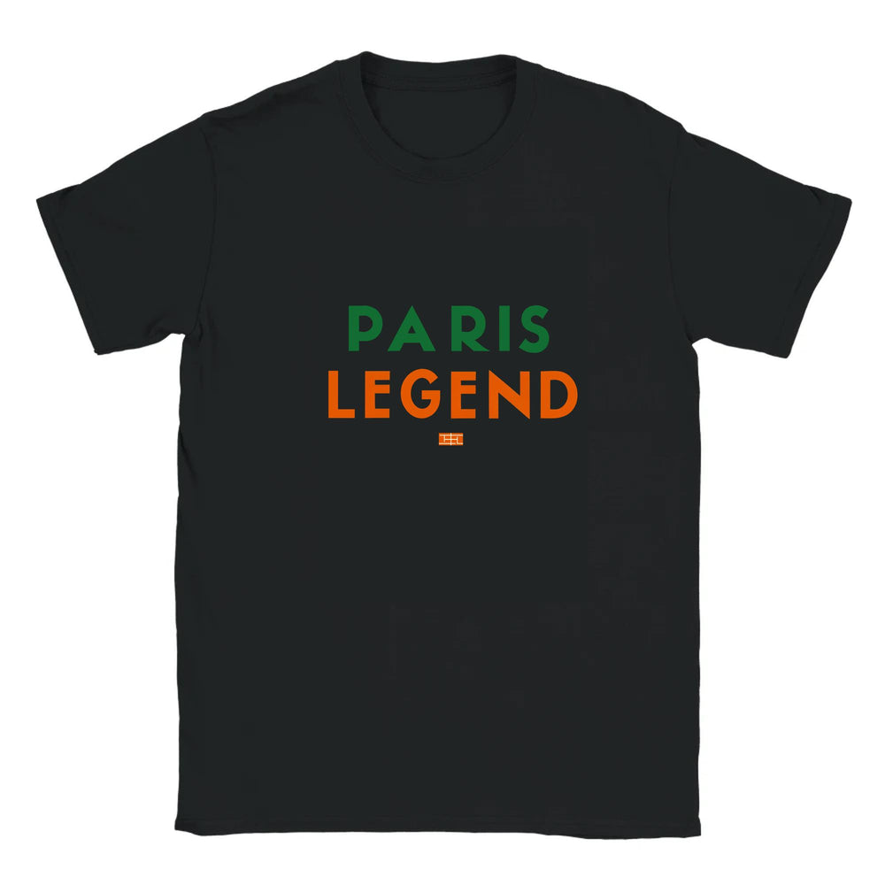 T-shirt featuring a tennis graphic inspired by Paris